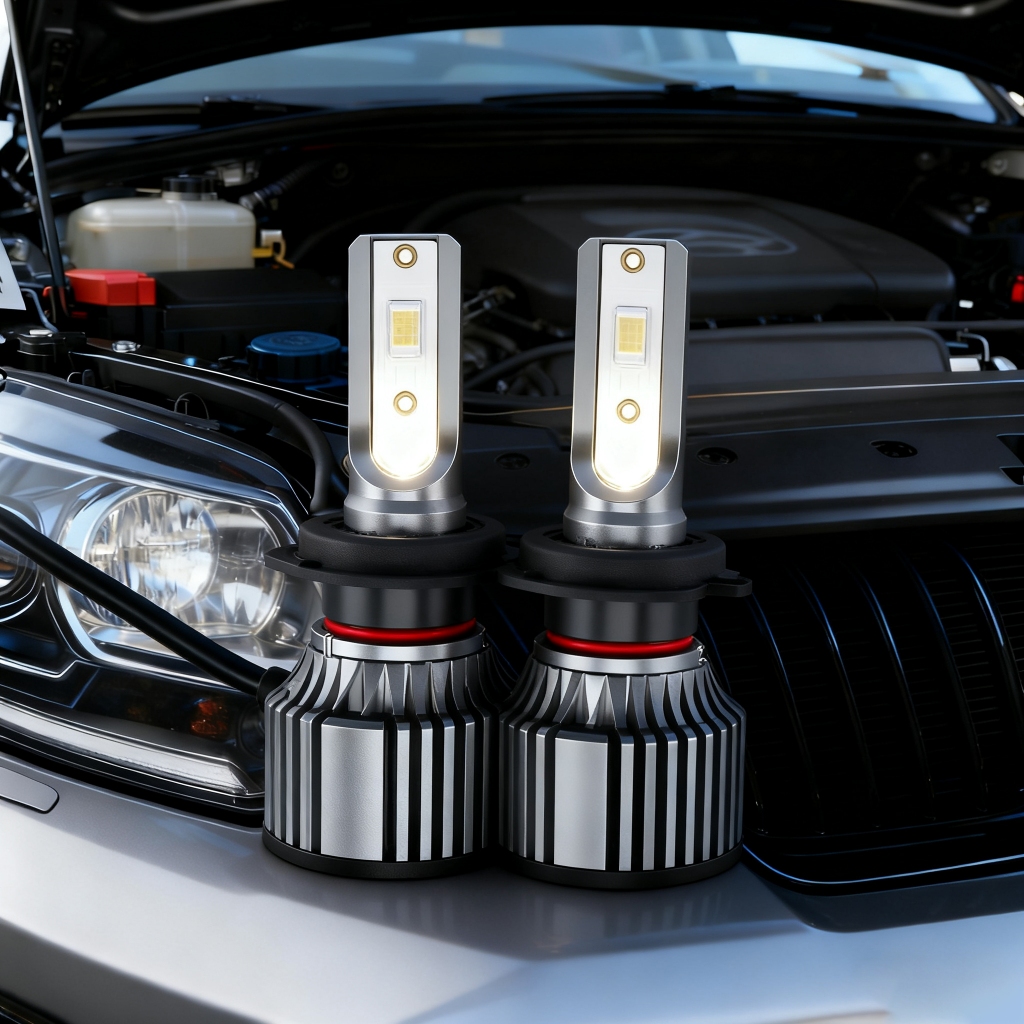 Par Ultra Led Lâmpada Super Led H4 LED Carros Motos 6500K Super Branca ...