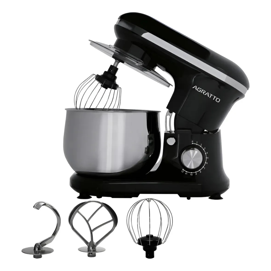 Batedeira Planetária Supremma Preta 5 litros 700W Agratto 12