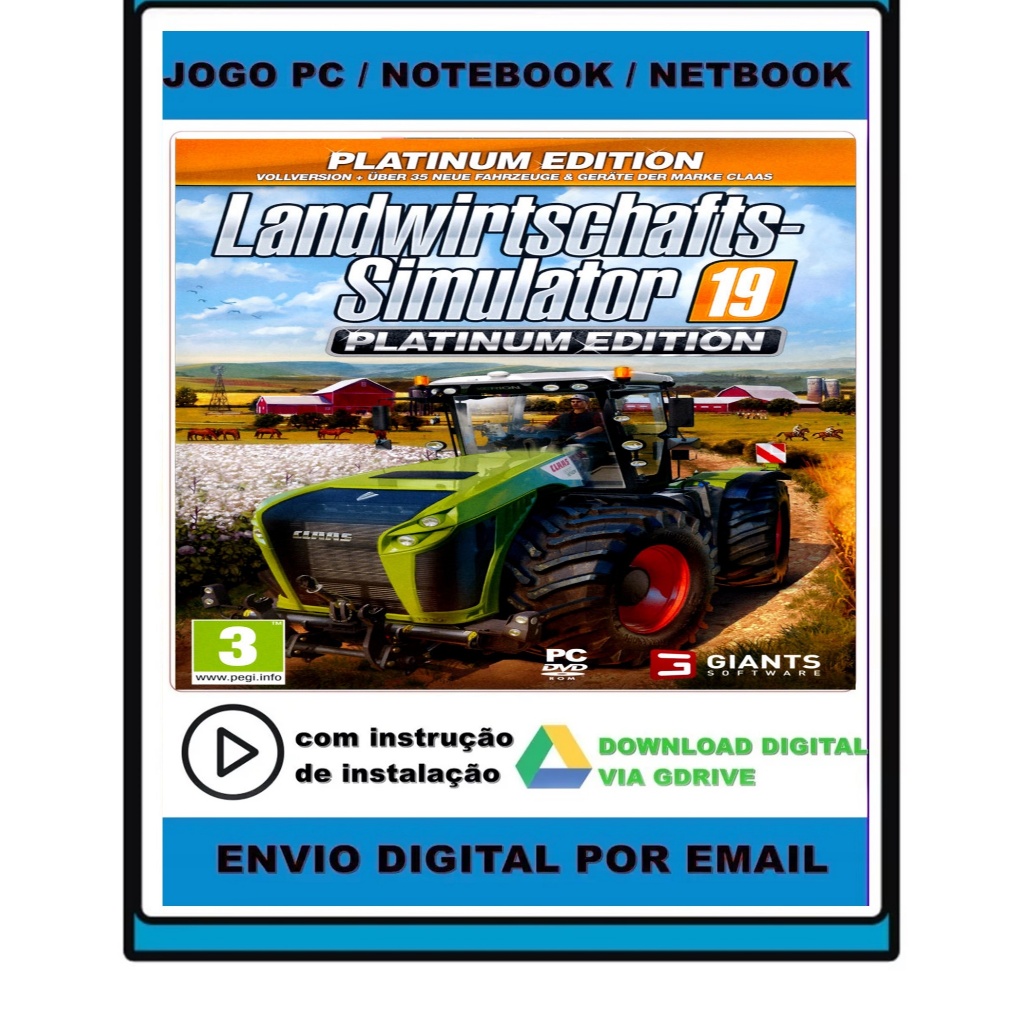 Farming Simulator 19 Platinum Edition - Pc | Shopee Brasil