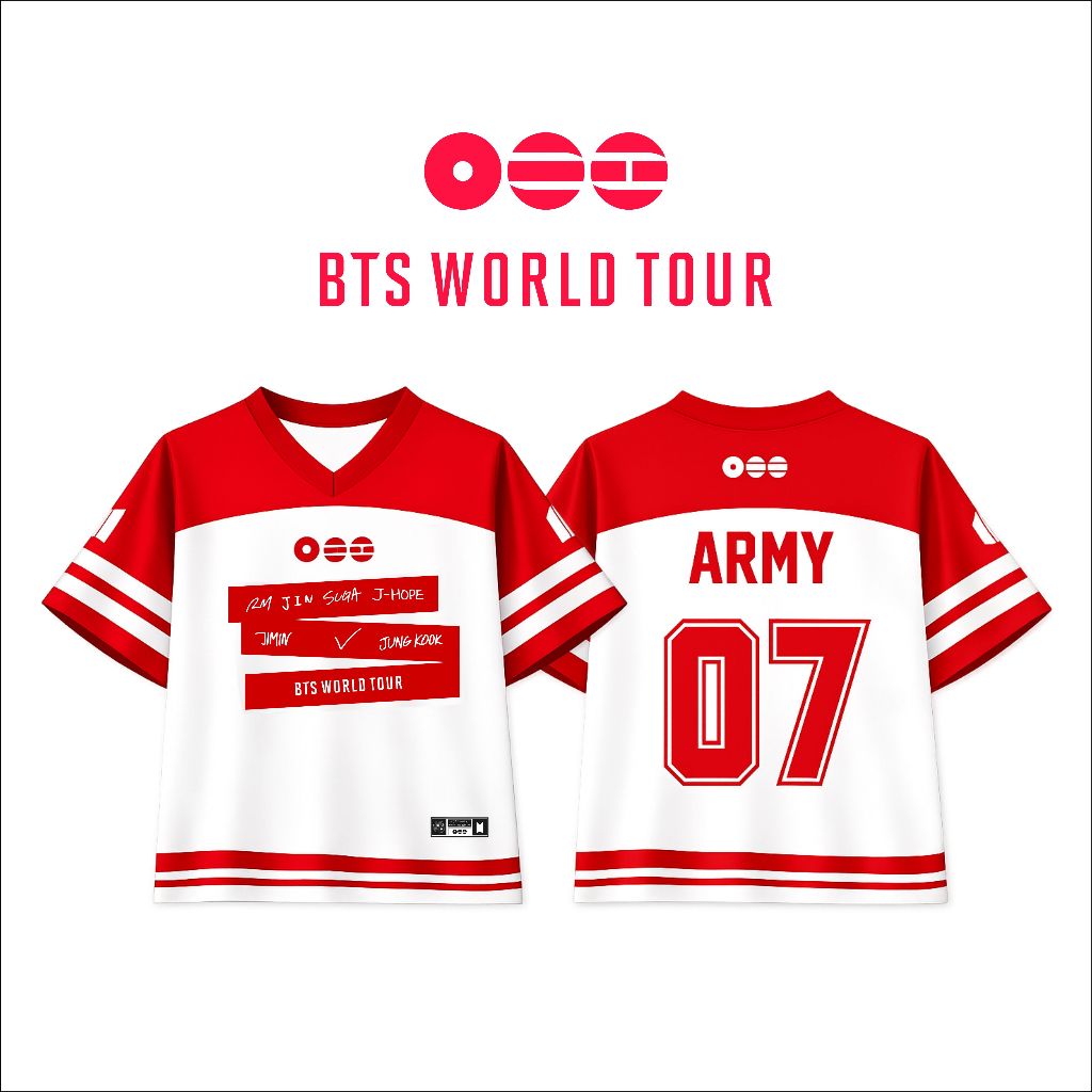 Kpop BANGTAN WORLD TOUR Camiseta Jersey BTS Tshirt Arirang