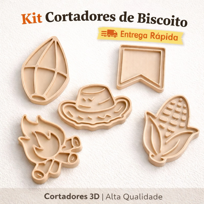 Cortador Biscoito Molde Forma FESTA JUNINA FESTA SAO JOAO FE