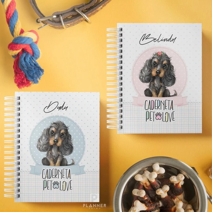Caderneta de Vacinação Pet Personalizada - Capa com Foto ou Raças - Diário de Saúde Cão e Gato