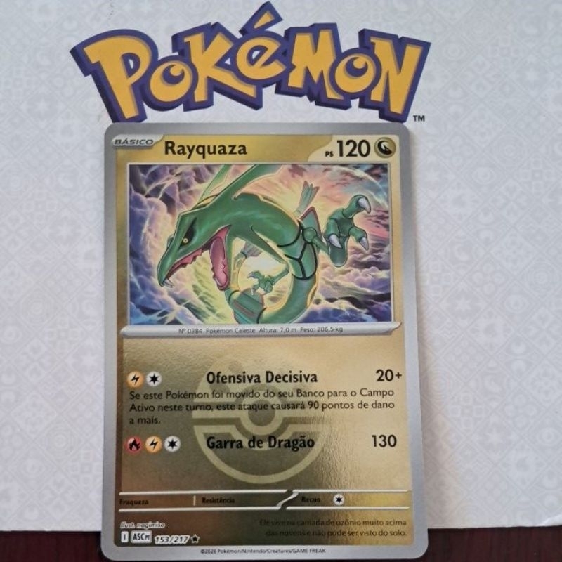 ポケモンカードゲーム POKE BALL REVERSE HOLORAYQUAZA 127 PSA10 Carta Card Pokémon Rayquaza Reverse Foil Pokeball Poke Bola Heróis