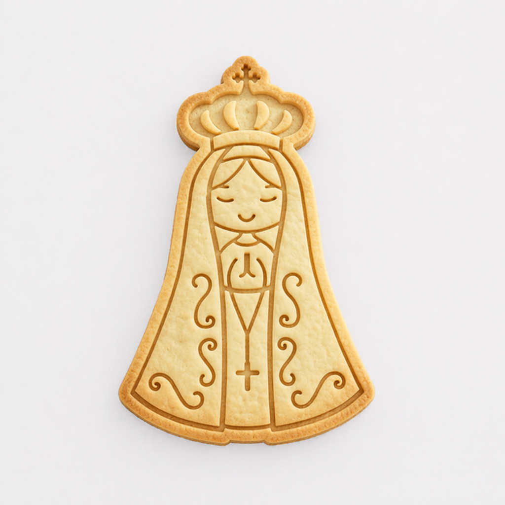 Cortador de Biscoito Nossa Senhora Carimbo Marcador Pasta Am