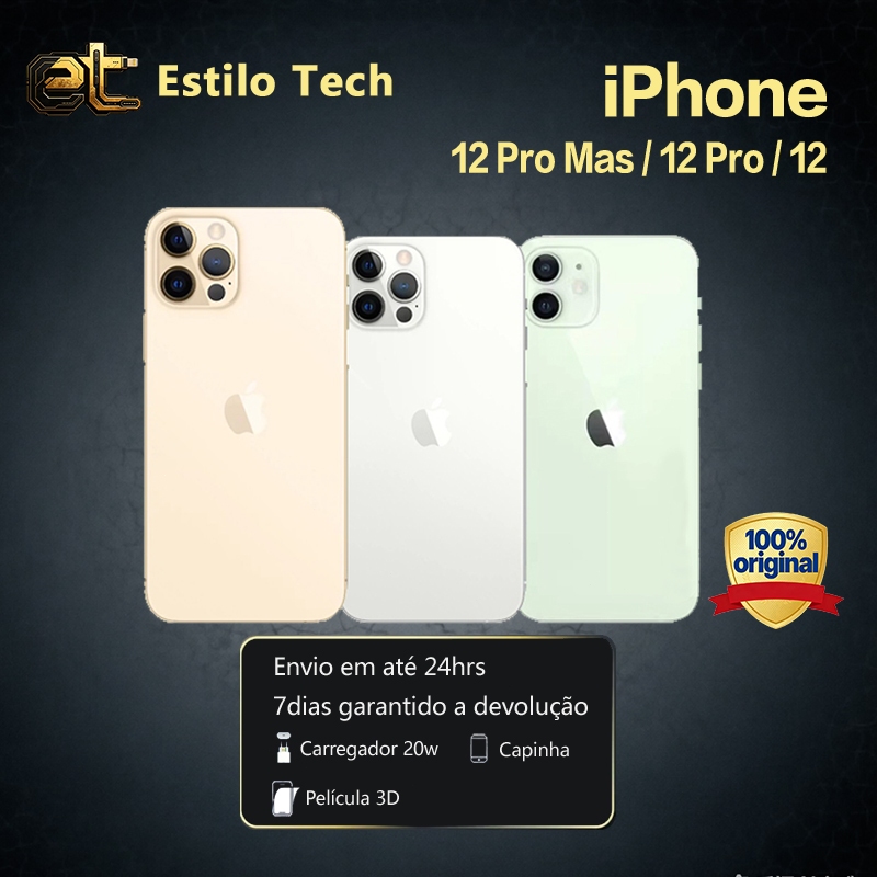 iPhone 12 Pro, 12 PRO MAX, 14 Pro e 14 PRO MAX 256GB Original Novo
