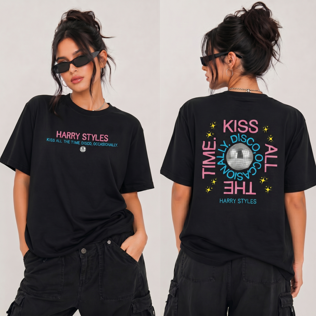 HARRY　TOUR 2019“Awesome!” Camiseta Basica e Oversized Harry Styles Tour Together Together