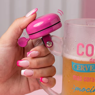 Caneca Chopp Cerveja Campainha Copo Cervejeira Coração Mocinha Grande 400ml