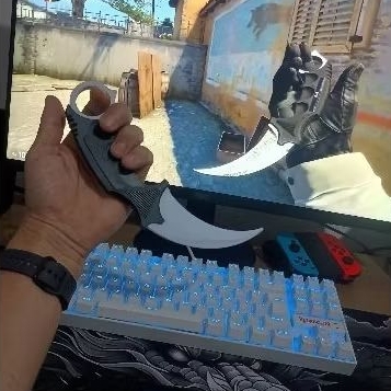 Faca Karambit CS GO 2 Tamanho Real | Réplica Colecionável Gamer ...