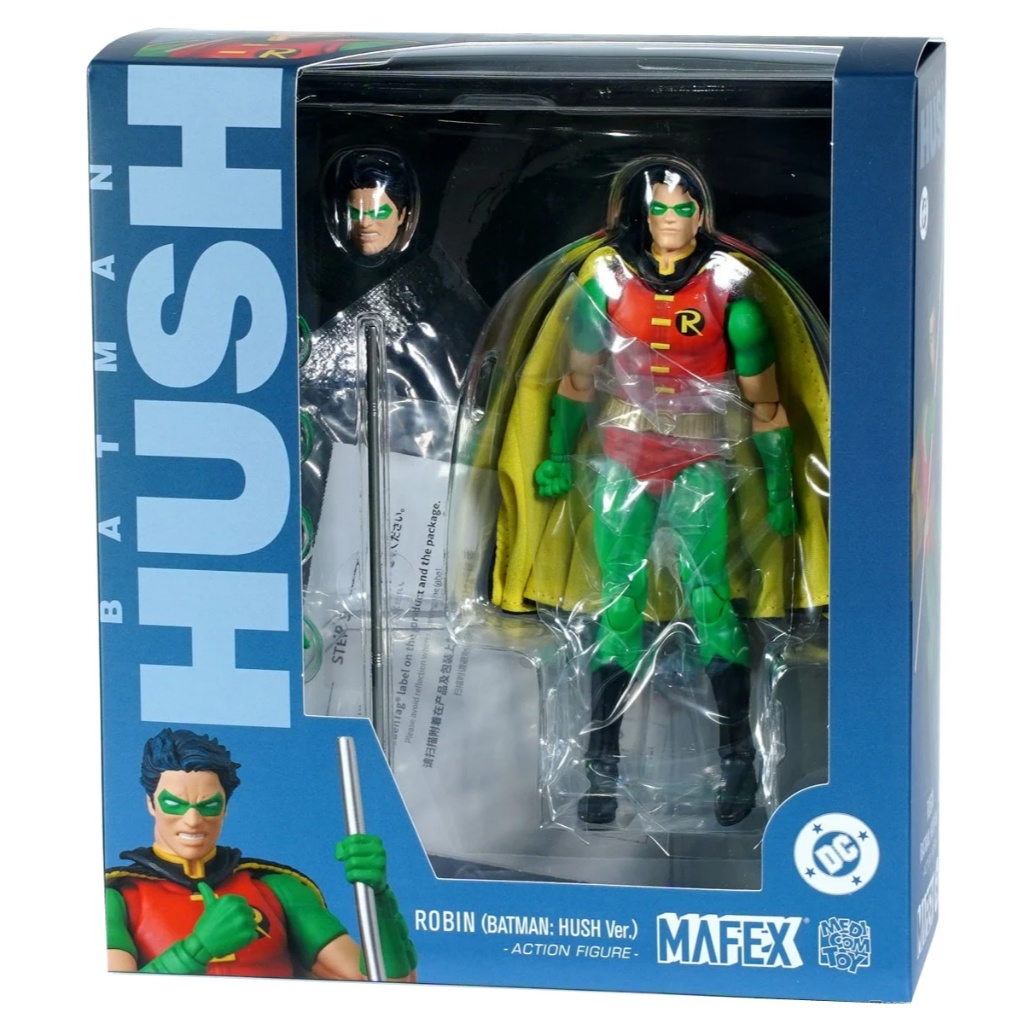 Boneco Robin Hush Mafex #264 Medicom Toys Dc Comics Batman