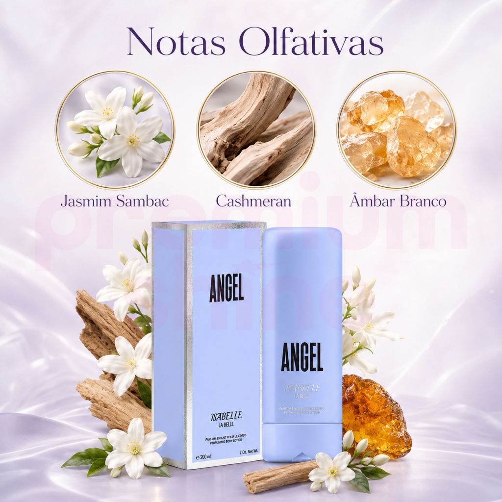 Creme Hidratante Corporal Angel Isabelle La belle 200ml | Shopee