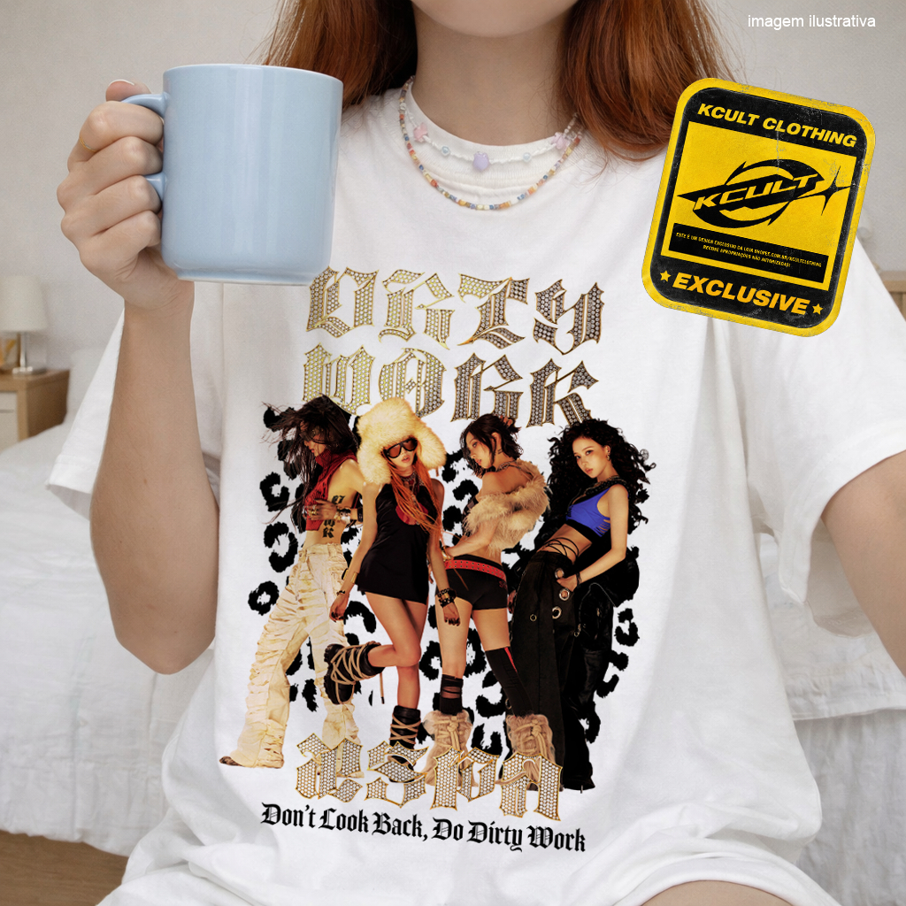 Camiseta Unissex AESPA 'Dirty Work' 'Next Level' 'Hot Mess