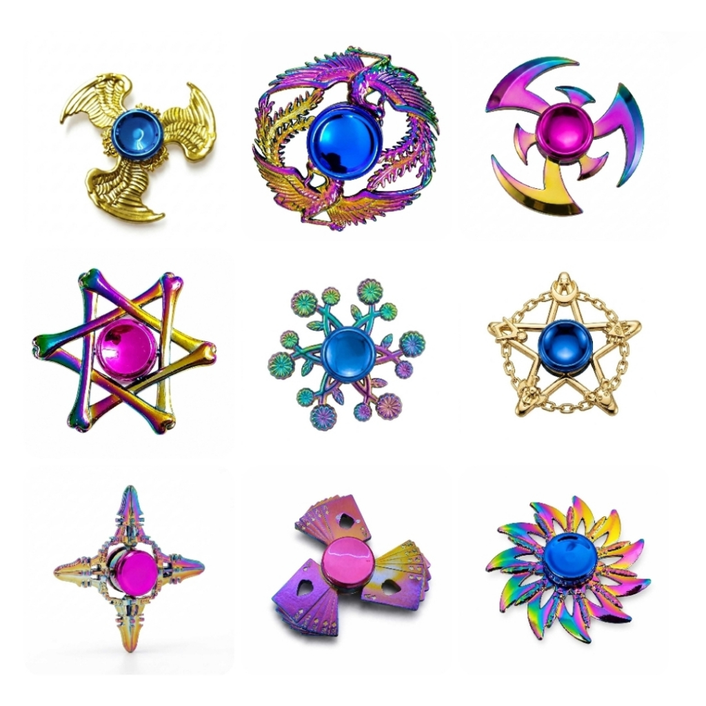 Fidget Hand Spinner Metal Dos Raros Anti Ansiedade Premium