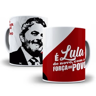 Caneca Personalizada de Cerâmica - Presidente Lula - Vale a Luta