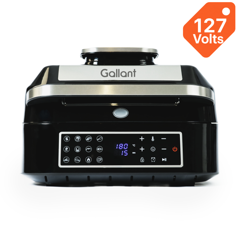 Fritadeira Elétrica Air Fryer 12 Em 1 Barbecue Gallant 6,5L One-Touch GFE06 127V (GFE06BTA-PT127)