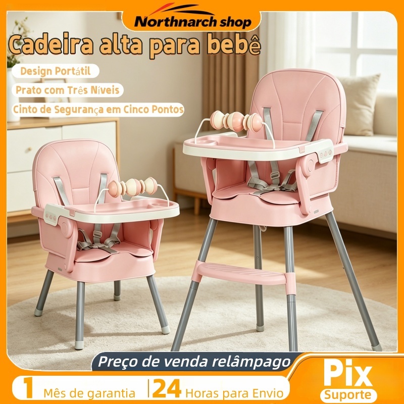 Cadeira de alimentação portátil para bebê 2 em 1 dobrável multifuncional Cadeirão infantil desmontável | Shopee Brasil