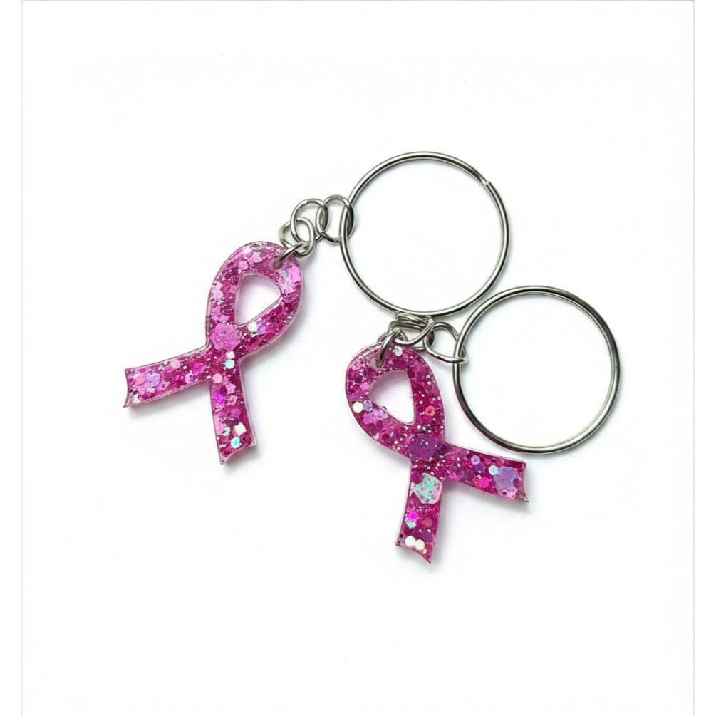 Mini Chaveiros de Laço Lacinho Outubro Rosa Resina Lembrancinha Brindes ...