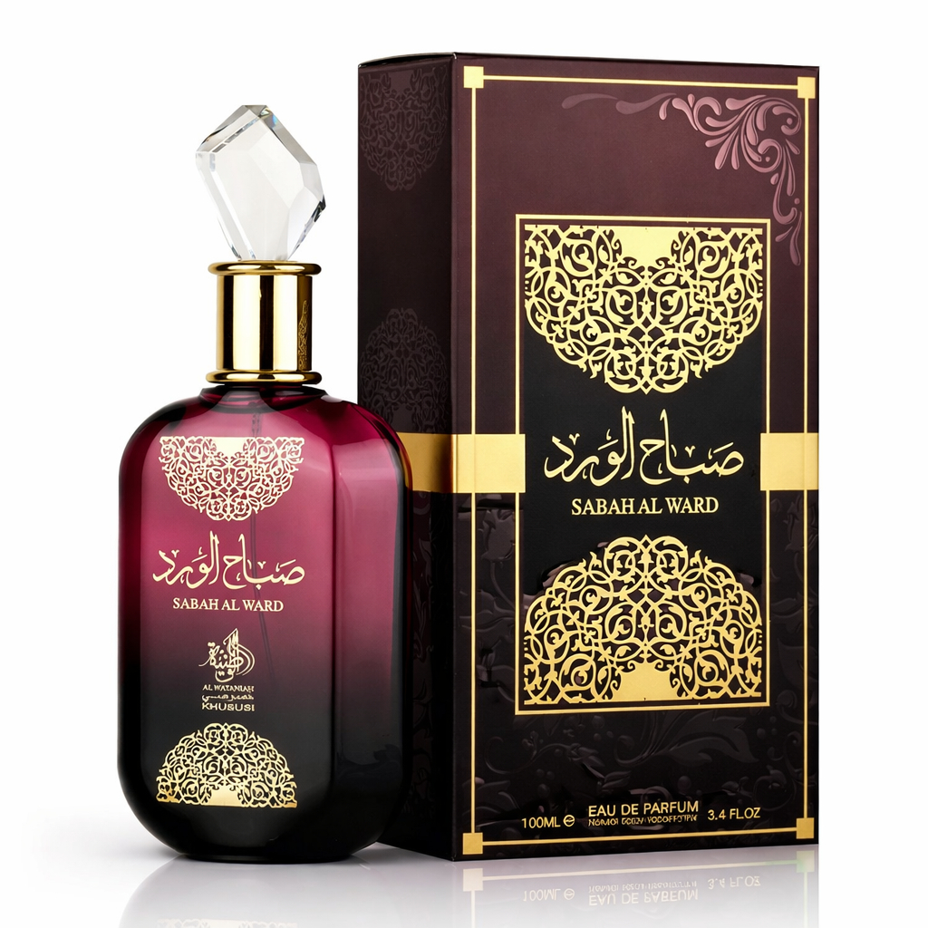 Perfume Árabe Sabah Al Ward Feminino Embalagem Vidro