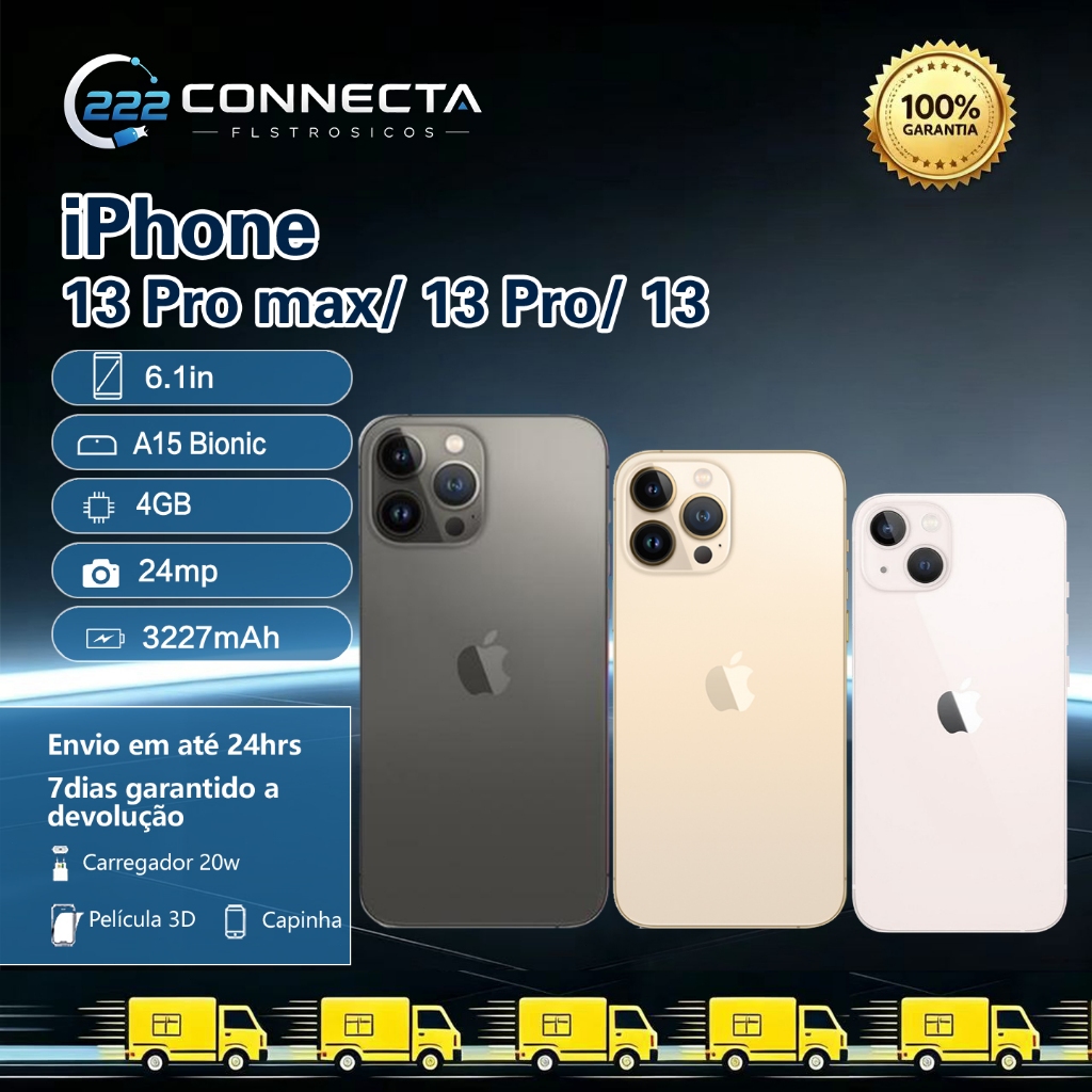Celular IPhone 13 / 13 Pro/ 13 Pro Max 128gb 100% Original Com