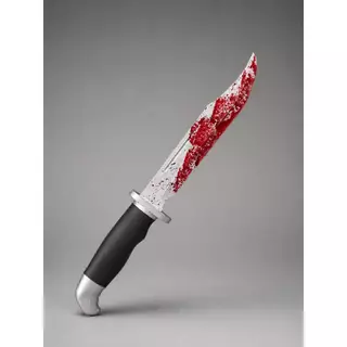 Faca Ghostface Pânico Scream 29cm Tamanho Real | Cosplay Halloween Decorativa Sem Corte com ou sem Sangu4