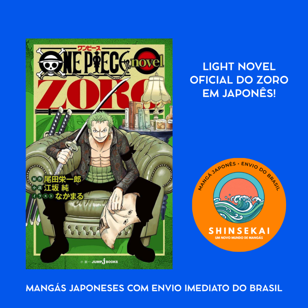 Light Novel One Piece Zoro em japonês | Shopee Brasil