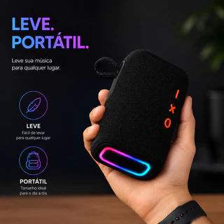 Caixa Caixinha De Som Bluetooth Sem Fio Tws Portátil Pendrive Usb 20w Estilo Go4