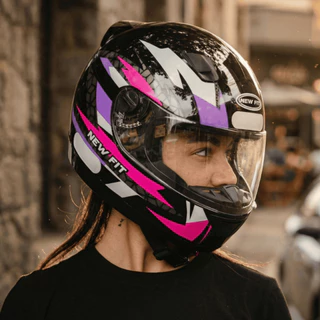 Capacete Fechado Ebf New Fit Control Esportivo Moto Preto Masculino Feminino