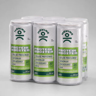 Kit 6 Moving Protein Booster Limão 310ml 20g Proteína Zero Açúcar BCAA