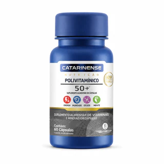 Kit 3 Polivitamínico 50+ Catarinense Multi 23 Vitaminas e Minerais 60 Cápsulas