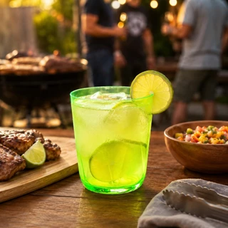 Copo Acrílico 320ml, Copo Pequeno Colorido Neon, Copo de Plástico Moderno Copo para Whisky - 10 unidades
