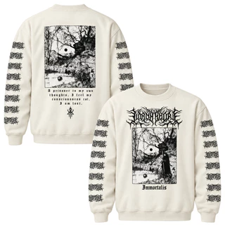 Moletom Gola Redonda Careca Algodão Lorna Shore Immortalis Deathcore Metal Gótico World Tour Unissex