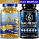 KIT Omega 3 Original Puro 720 EPA 480 DHA + 06 Tipos Magnésio com Vitamina B12 METILCOBALAMINA