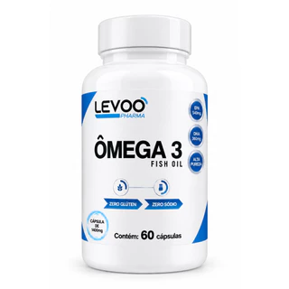 Ômega 3 Levoo Pharma | 60 Cápsulas – Saúde Cardíaca E Cérebro Em Dia