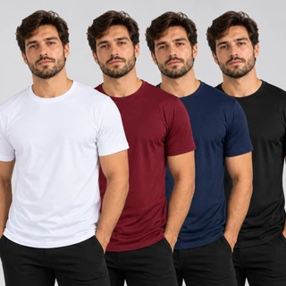 Kit 4 Camisetas Dry Fit Masculinas Treino