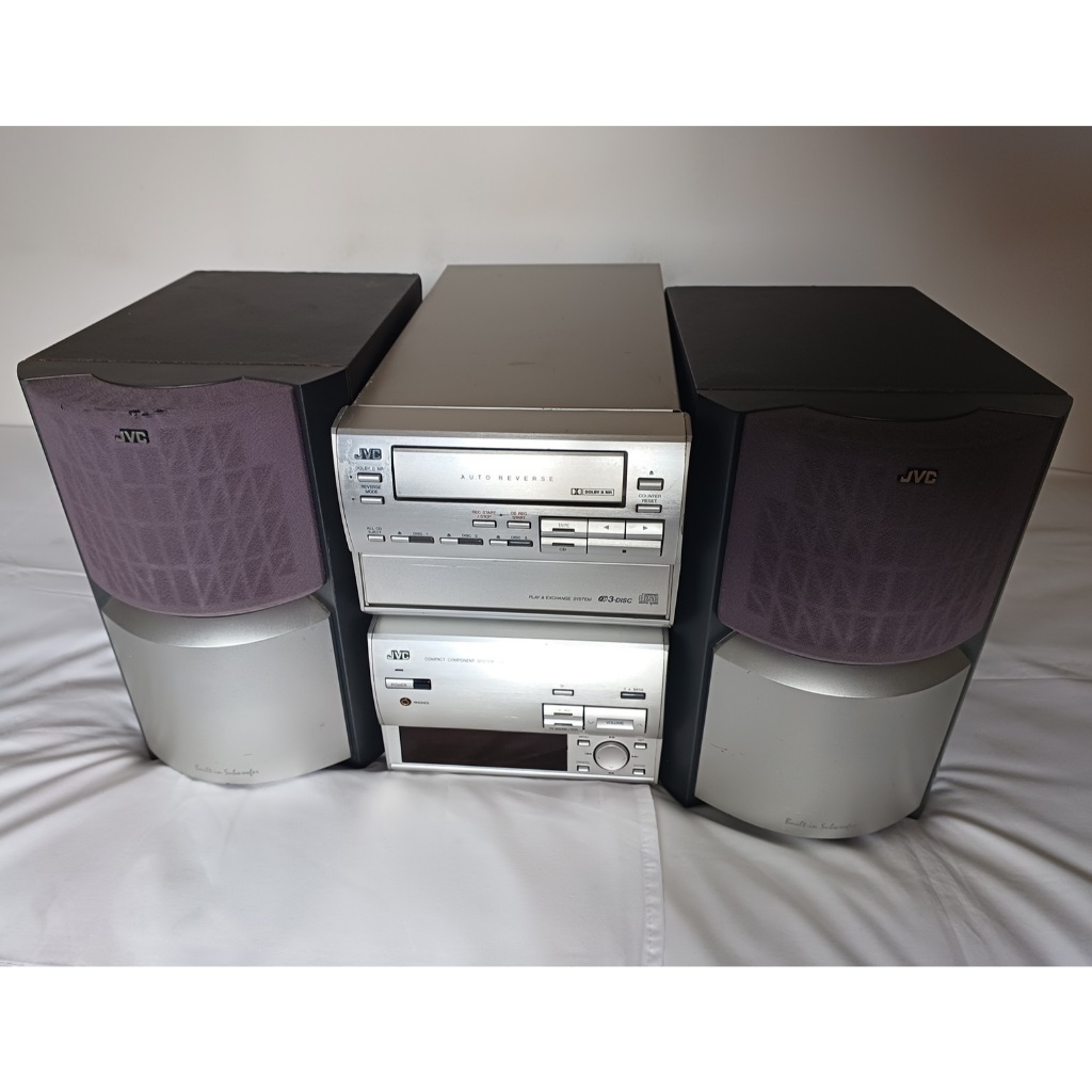 Mini System Jvc Ex-td5 Bluetooth 3 Cds Fm Auxiliar K7 Usb | Shopee Brasil