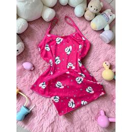 Pijama Infantil Menina Feminino Baby doll de Alcinha Microfibra Personagens