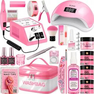 Kit Alongamento Unha Gel Profissional Lixadeira Mercedes e Cabine Led Uv Necessaire - Envio Imediato em Oferta na Shopee