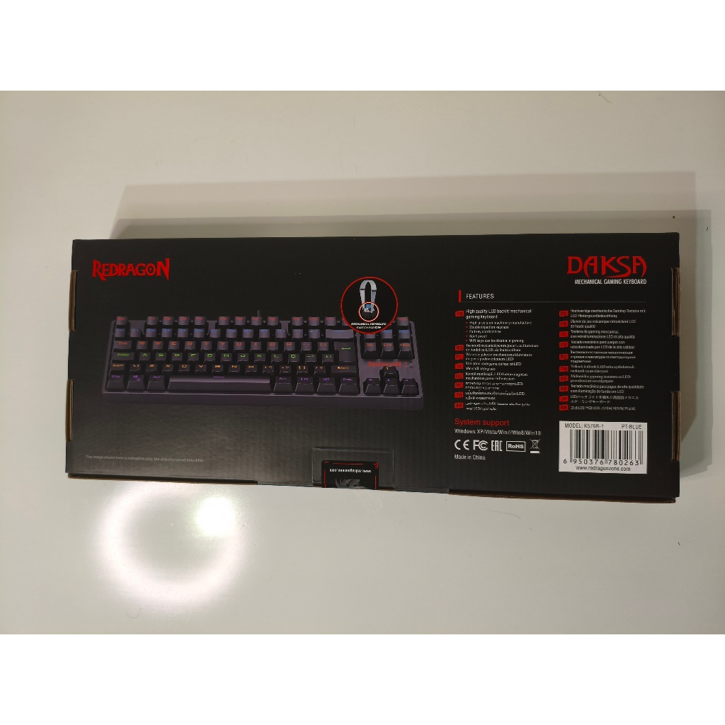 Teclado Mecânico Redragon Daksa - Modelo: K576R-1 (ABNT2) | Shopee