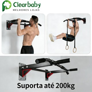 Barra de fixação na parede para barra fixa suporta até 200kg em aço ...