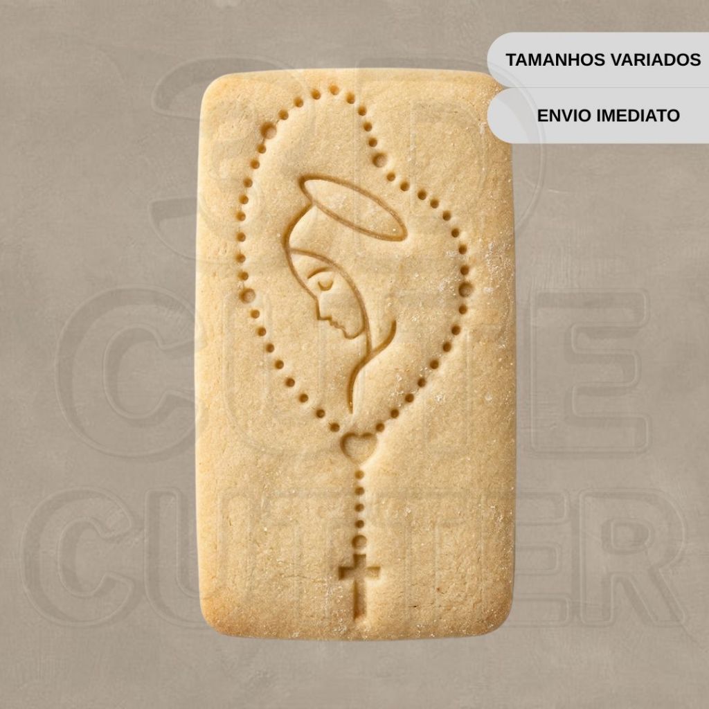 Cortador e Marcador de Biscoito Religioso Terço