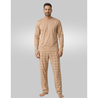 Pijama Masculino Longo Estiloso Confortável Malha Premium Inverno Alta Qualidade Oferta em Oferta na Shopee
