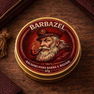 Bálsamo para Barba e Bigode Barbazel 40g – Hidratante Modelador Masculino