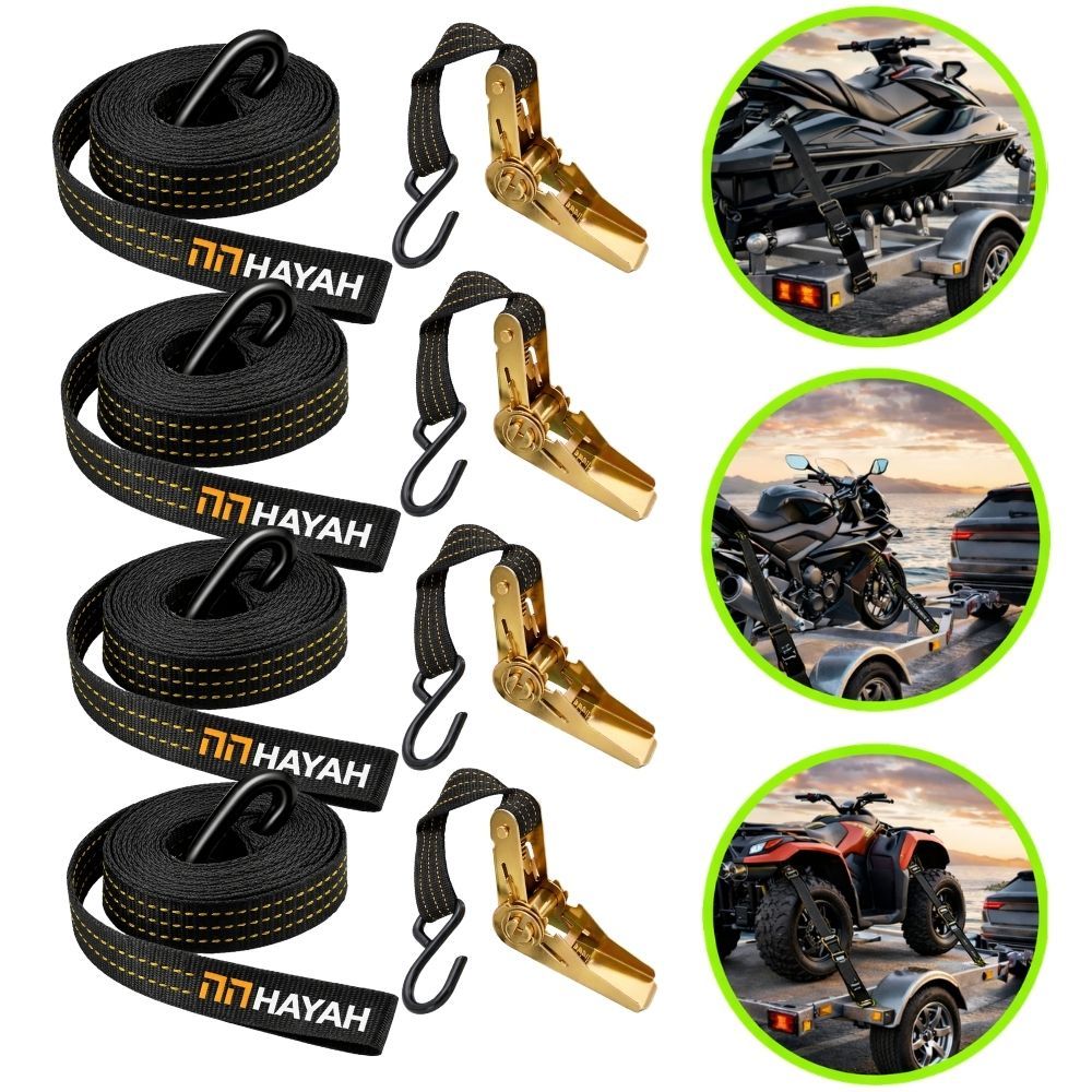 Kit Cinta Catraca De Amarração Com Gancho S De 1 a 4 Unidades 800kg 4,5 ...