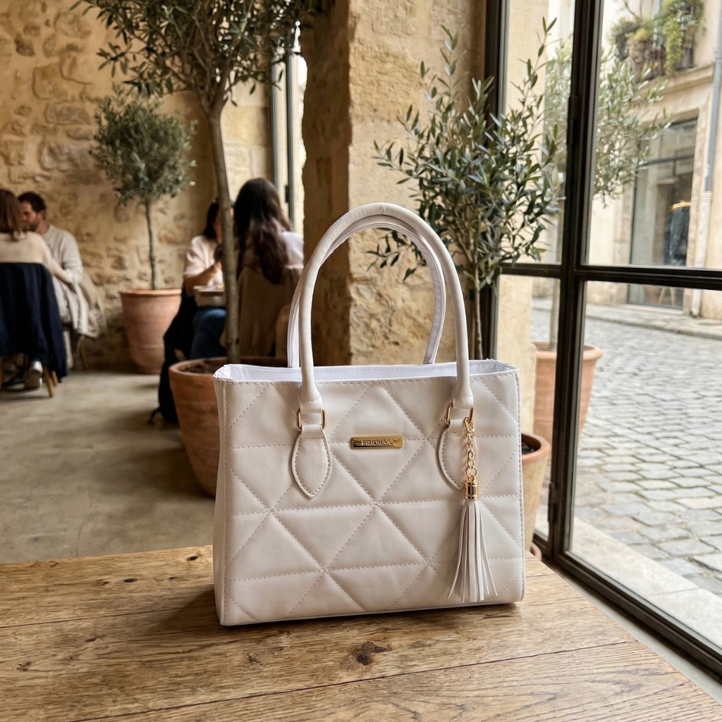 Bolsa Feminina Lorena Média Shopbag Bordada Dubai Lançamento