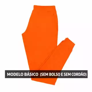 Calça Jogger Unissex Lisa Sem Bolso Sem Cordão P ao GG Inverno Várias Cores Confortável e Quentinha