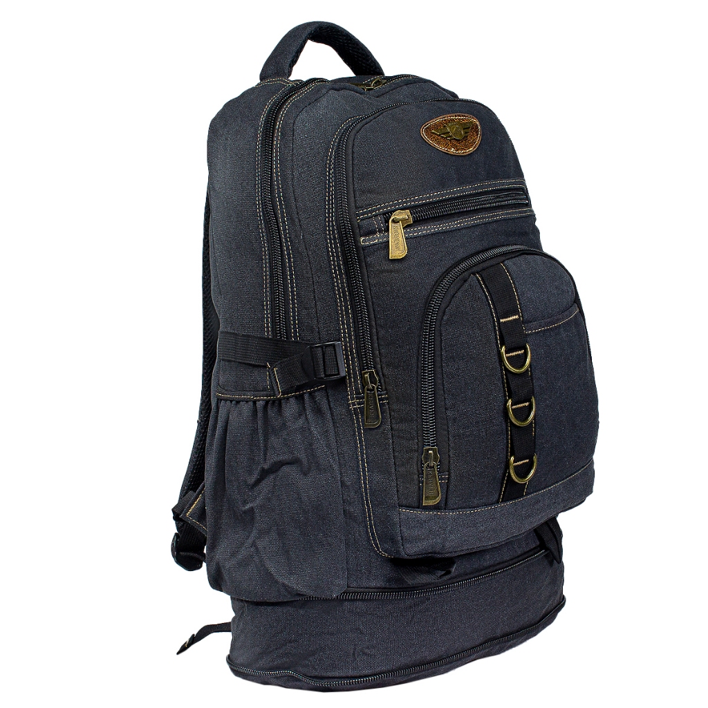 Mochila 60 Litros Lona Com Zíper Expansor Super Reforçada | Shopee