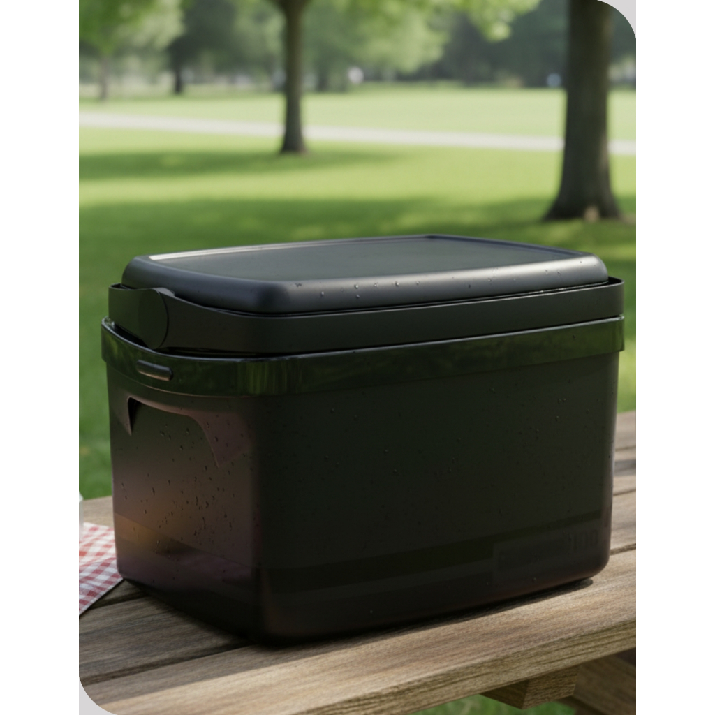 in4mation ブラックメタルボトルALOHA Caixa Termica Cooler 12l Alça Média 18 Latas Preta Soprano