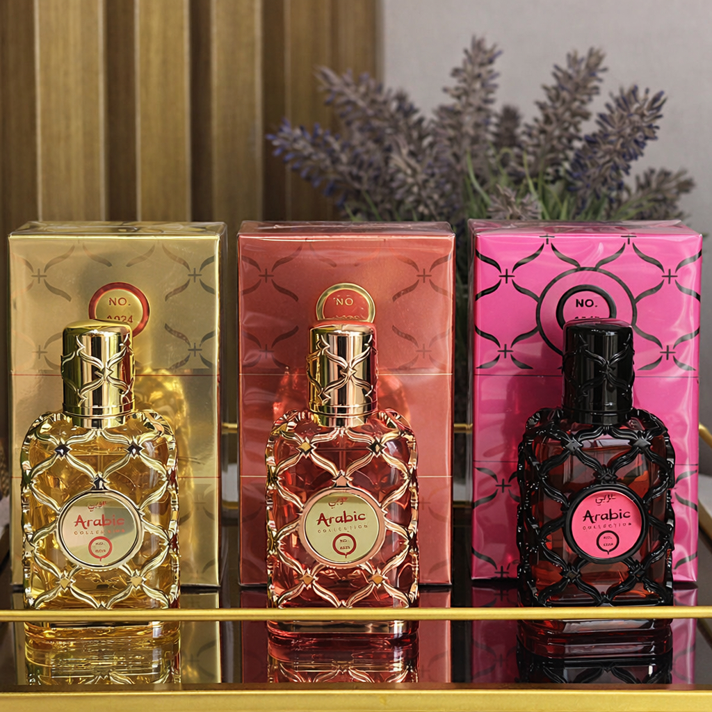 Kit 3 Perfumes Arabic Collection A024, A026 e A040 Árabes Femininos ...
