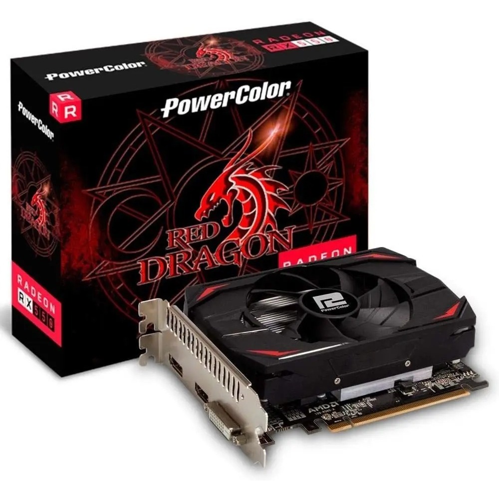 Placa de Vídeo PowerColor Radeon RX 550 2GB GDDR5 PCIe 3.0 C4K