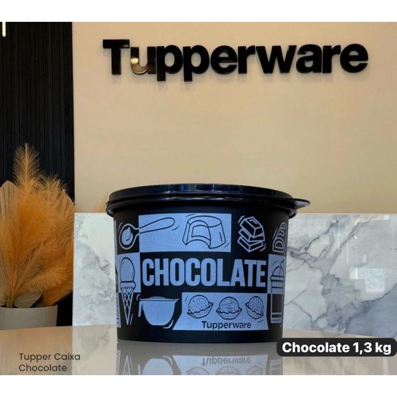 Pote Caixa Chocolate Pop Box PB 1,3kg tupperware | Shopee Brasil
