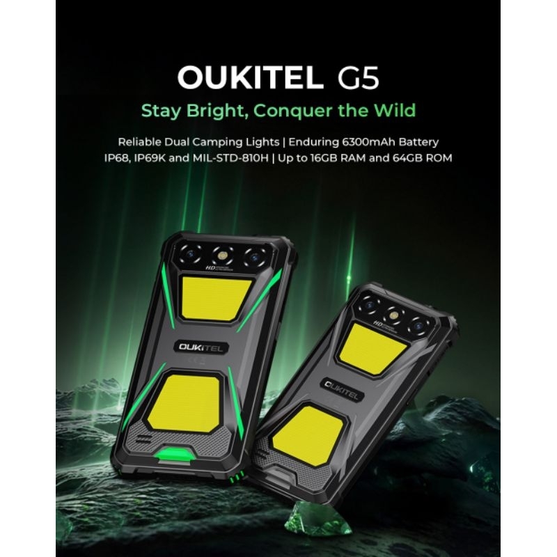 OUKITEL G5 16/256GB DUAL SIM 6300mAh NFC SMARTPHONE ROBUSTO